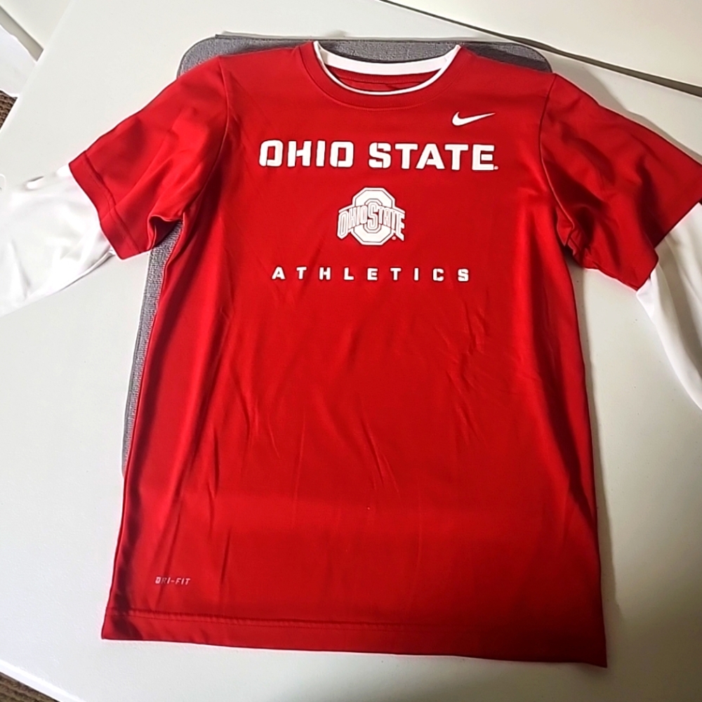 Nike Dri Fit Red Ohio State Athletics Tee
